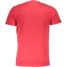 Red Cotton Men T-Shirt