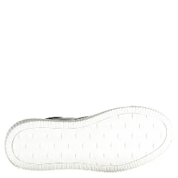 Logo-print Leather Sneakers In Black