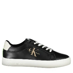 Black Polyester Women Sneaker