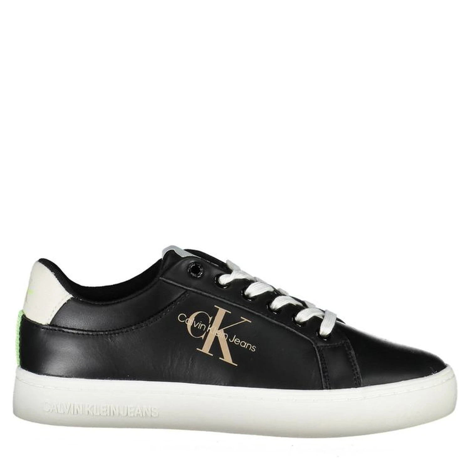 Black Polyester Women Sneaker