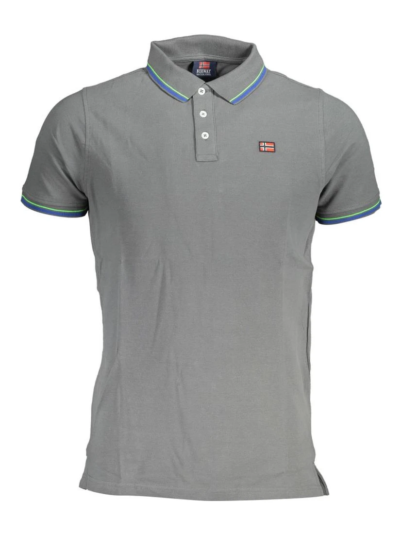 Brown Cotton Men Polo Shirt