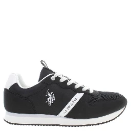 Black Polyester Men Sneaker