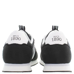 Black Polyester Men Sneaker