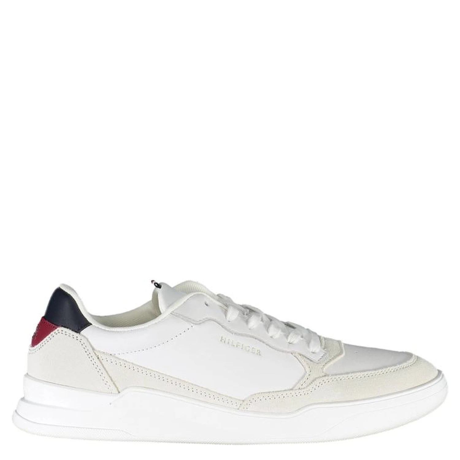 White Polyester Men Sneaker