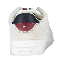 White Polyester Men Sneaker