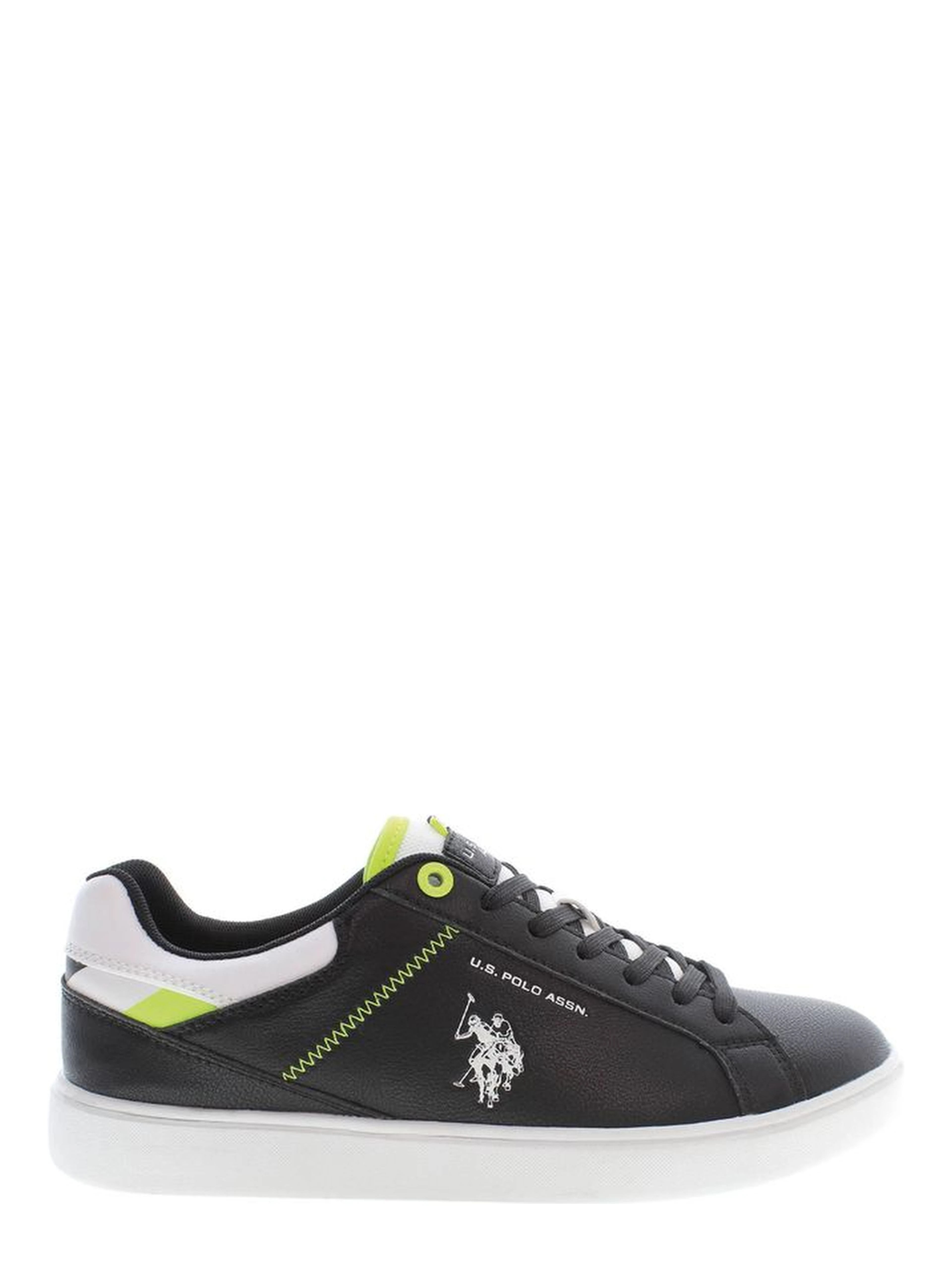 Black Polyester Men Sneaker