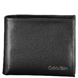 Black Polyester Men Wallet