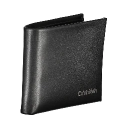 Black Polyester Men Wallet