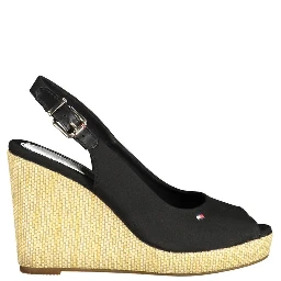Black Cotton Women Sandal
