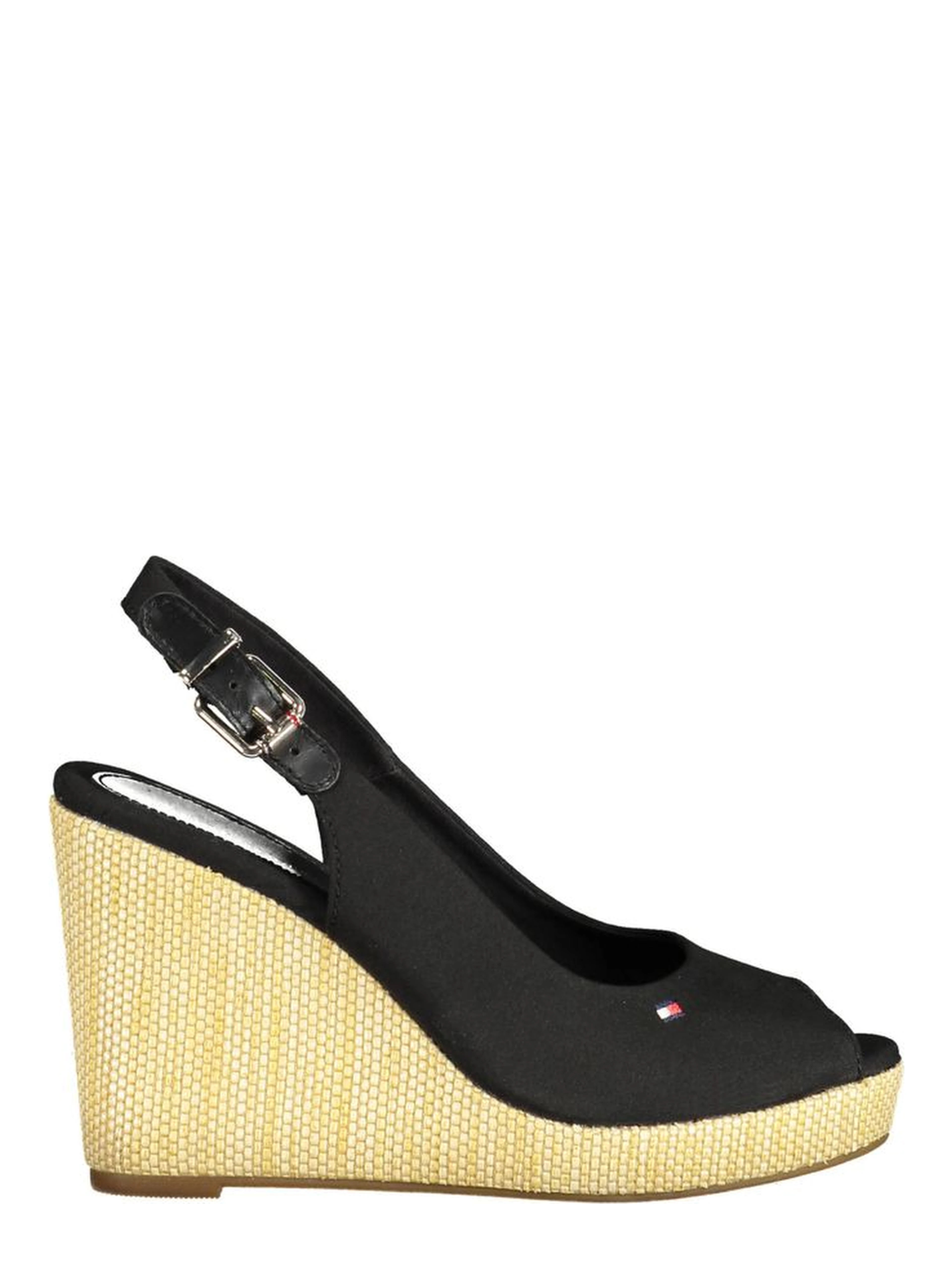 Black Cotton Women Sandal