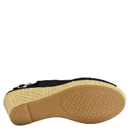 Black Cotton Women Sandal