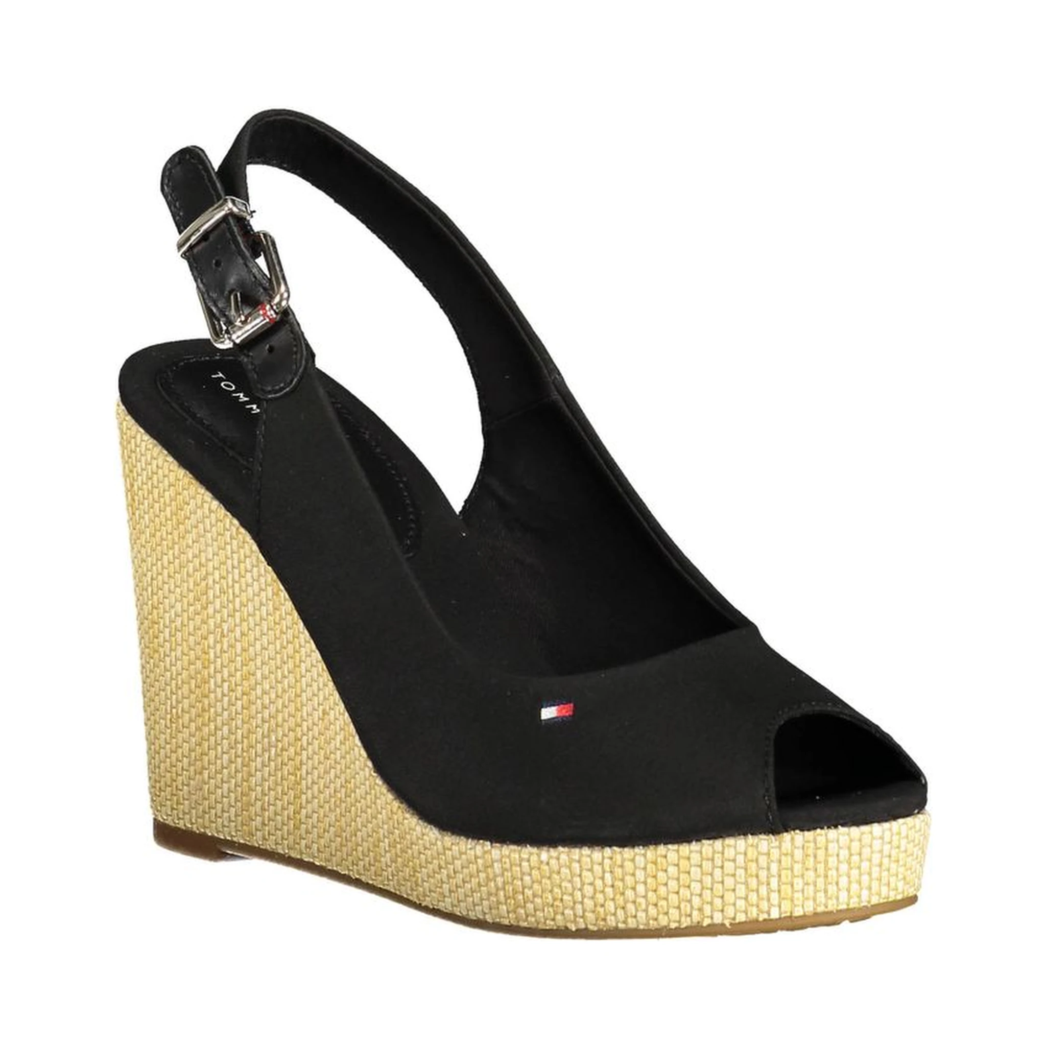 Black Cotton Women Sandal