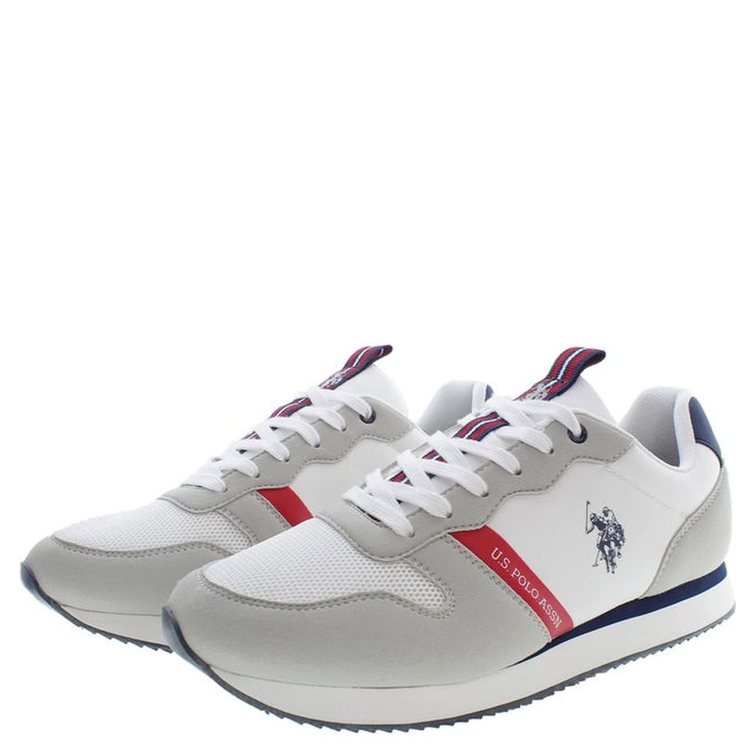 White Polyester Men Sneaker