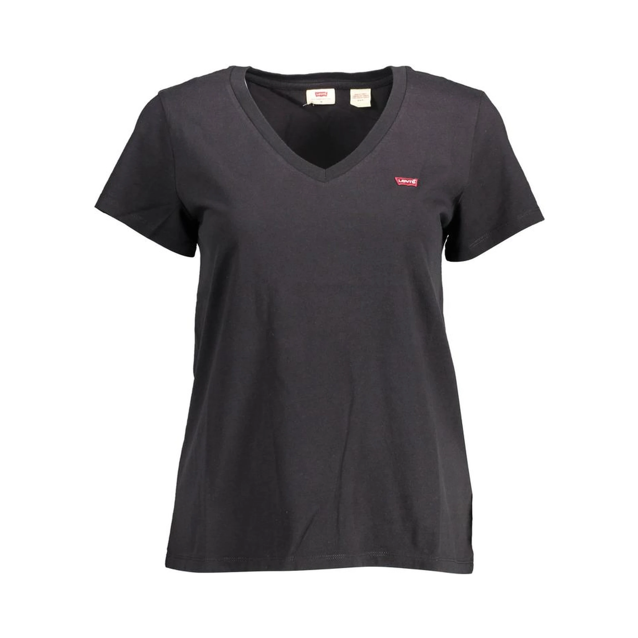 Black Cotton Women T-Shirt