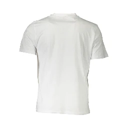 White Cotton Men T-Shirt