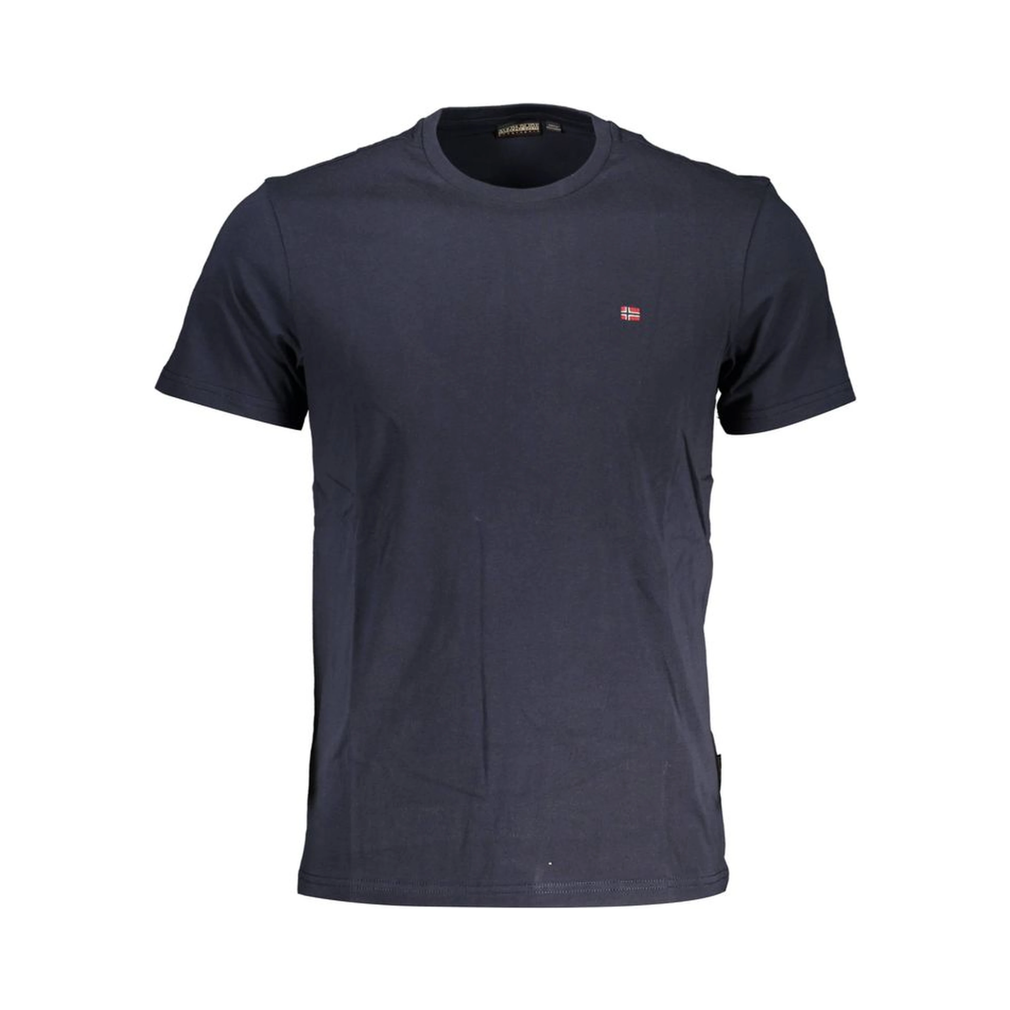 Blue Cotton Men T-Shirt