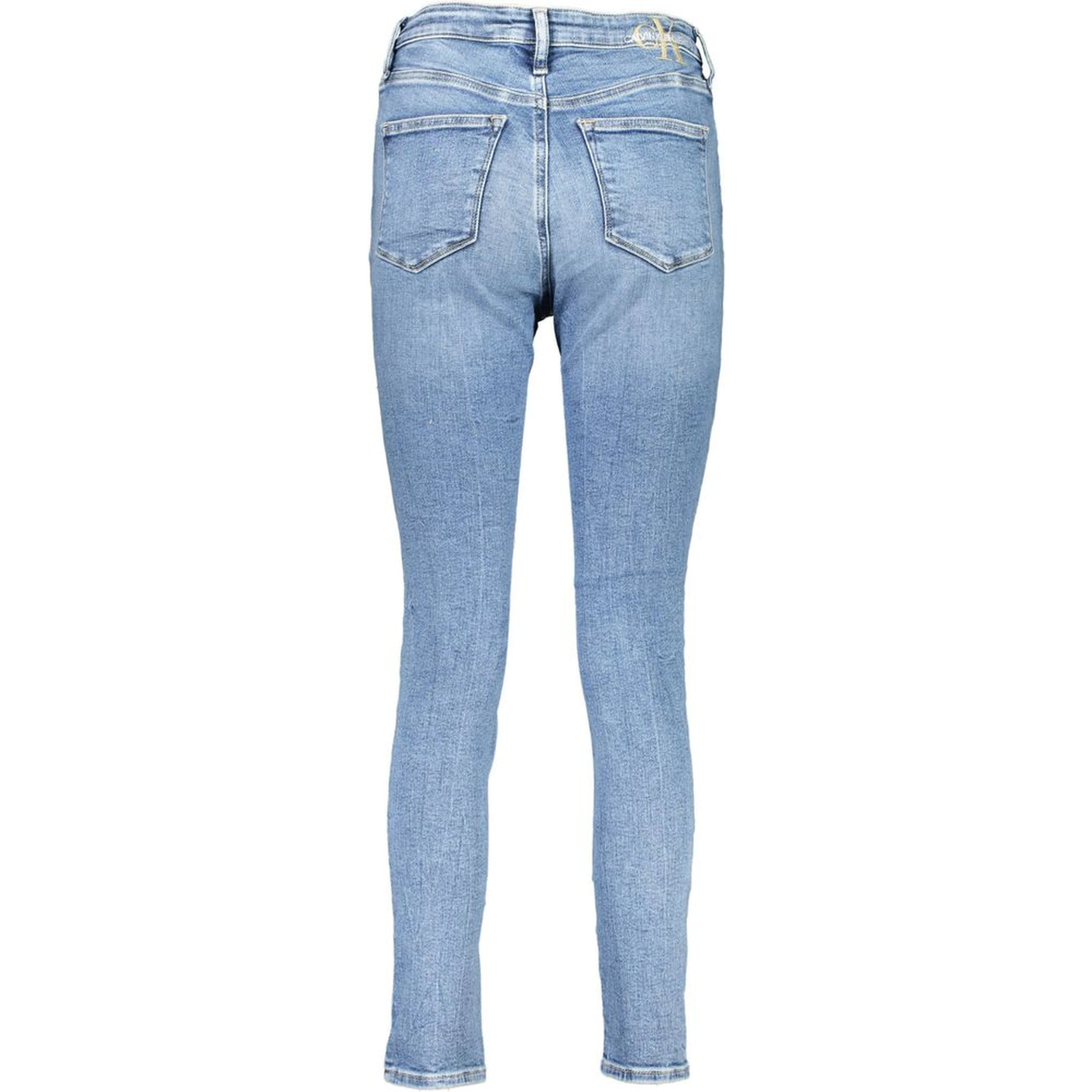 Blue Cotton Women Jeans