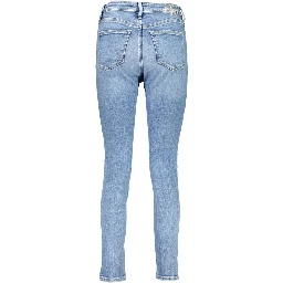 Blue Cotton Women Jeans