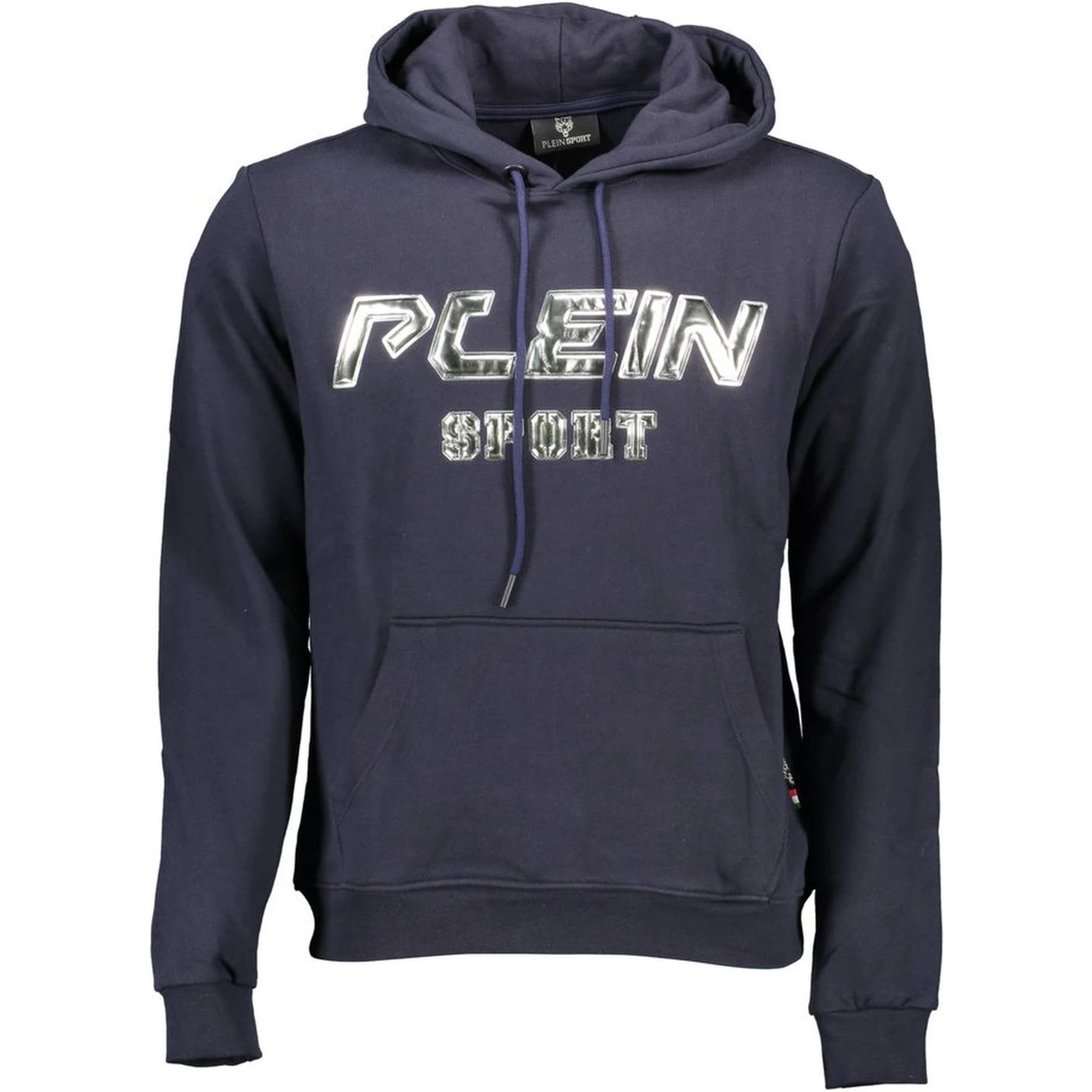 Blue Cotton Men Sweater