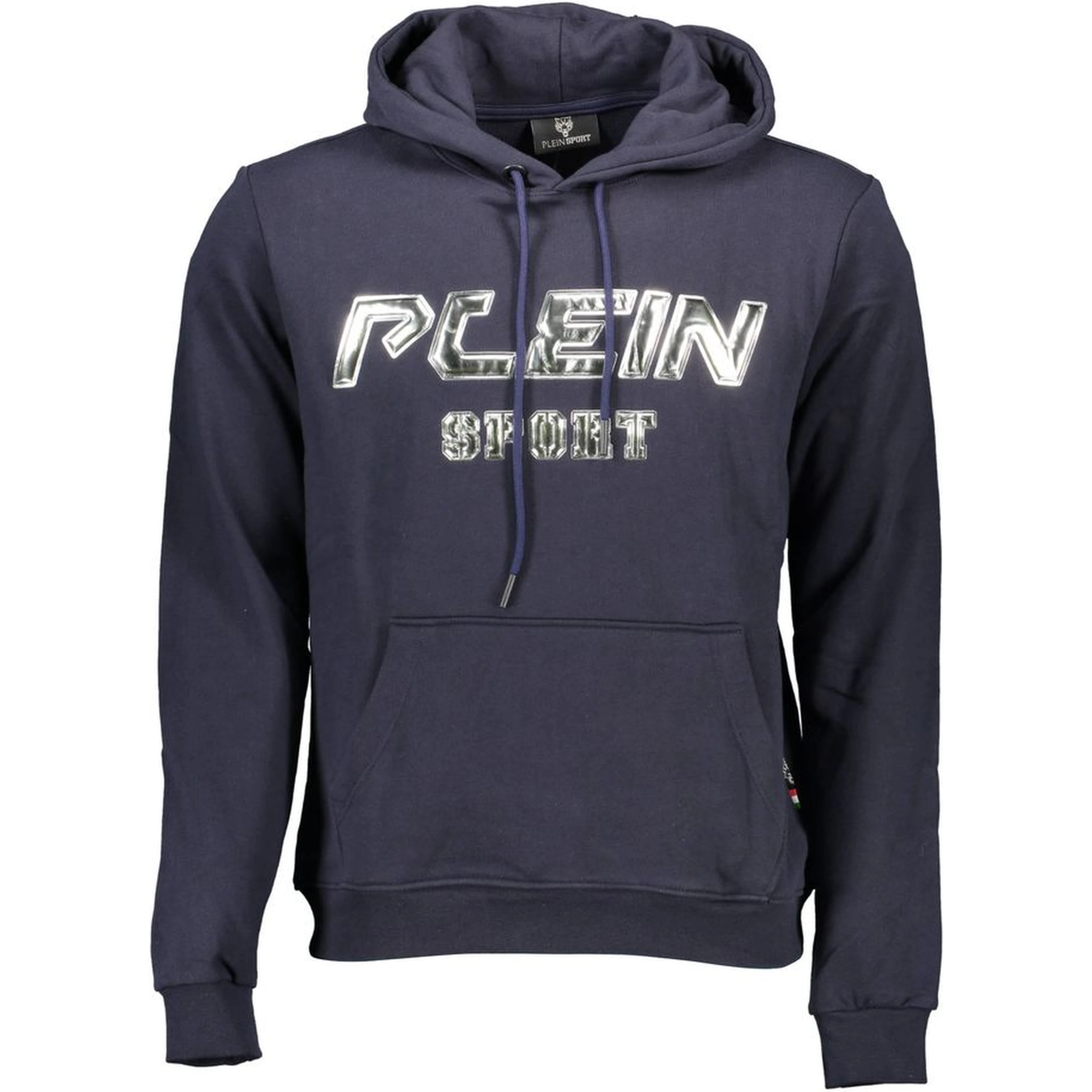 Blue Cotton Men Sweater