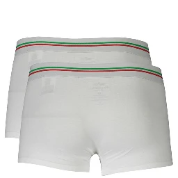 White Cotton Men Boxer