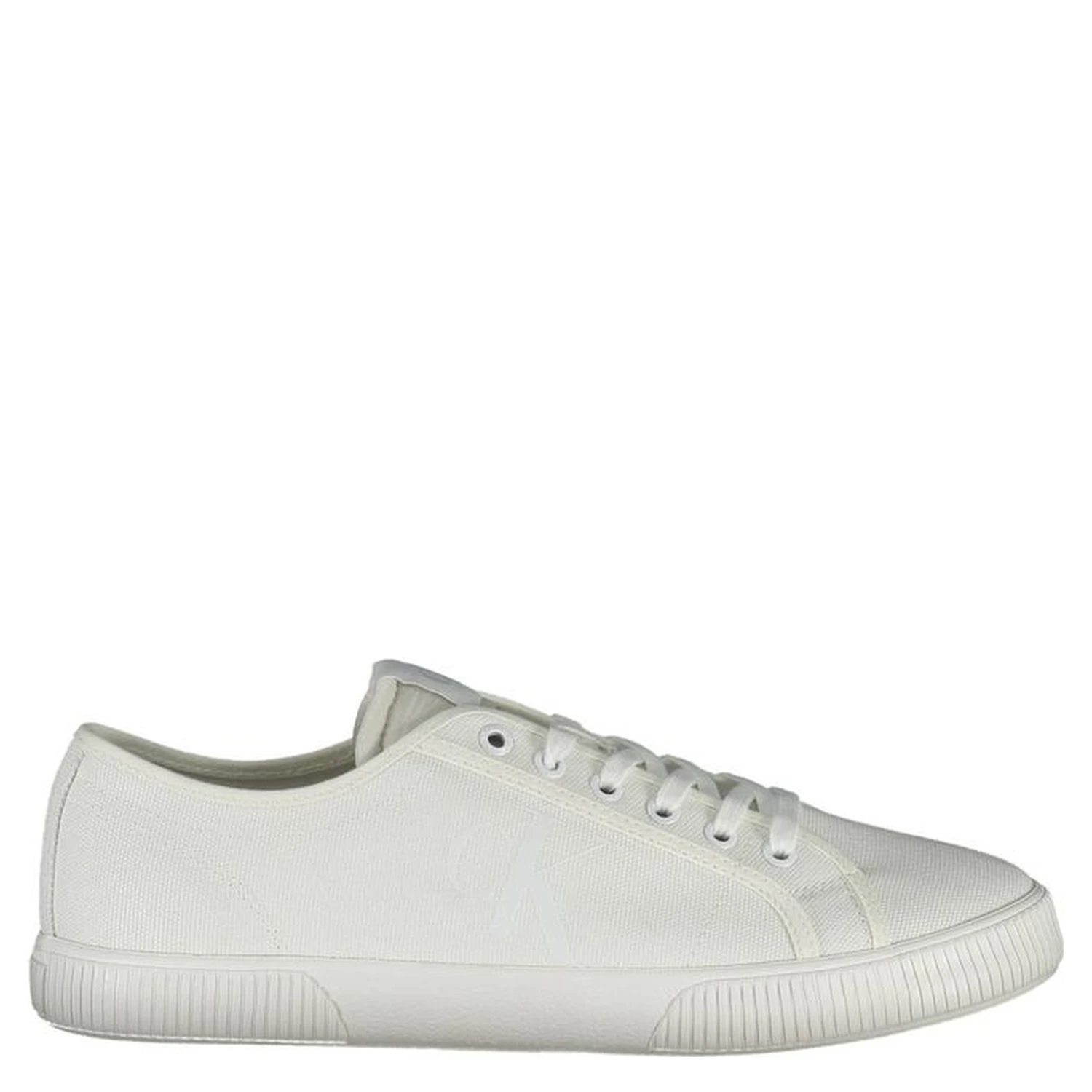 White Polyester Men Sneaker