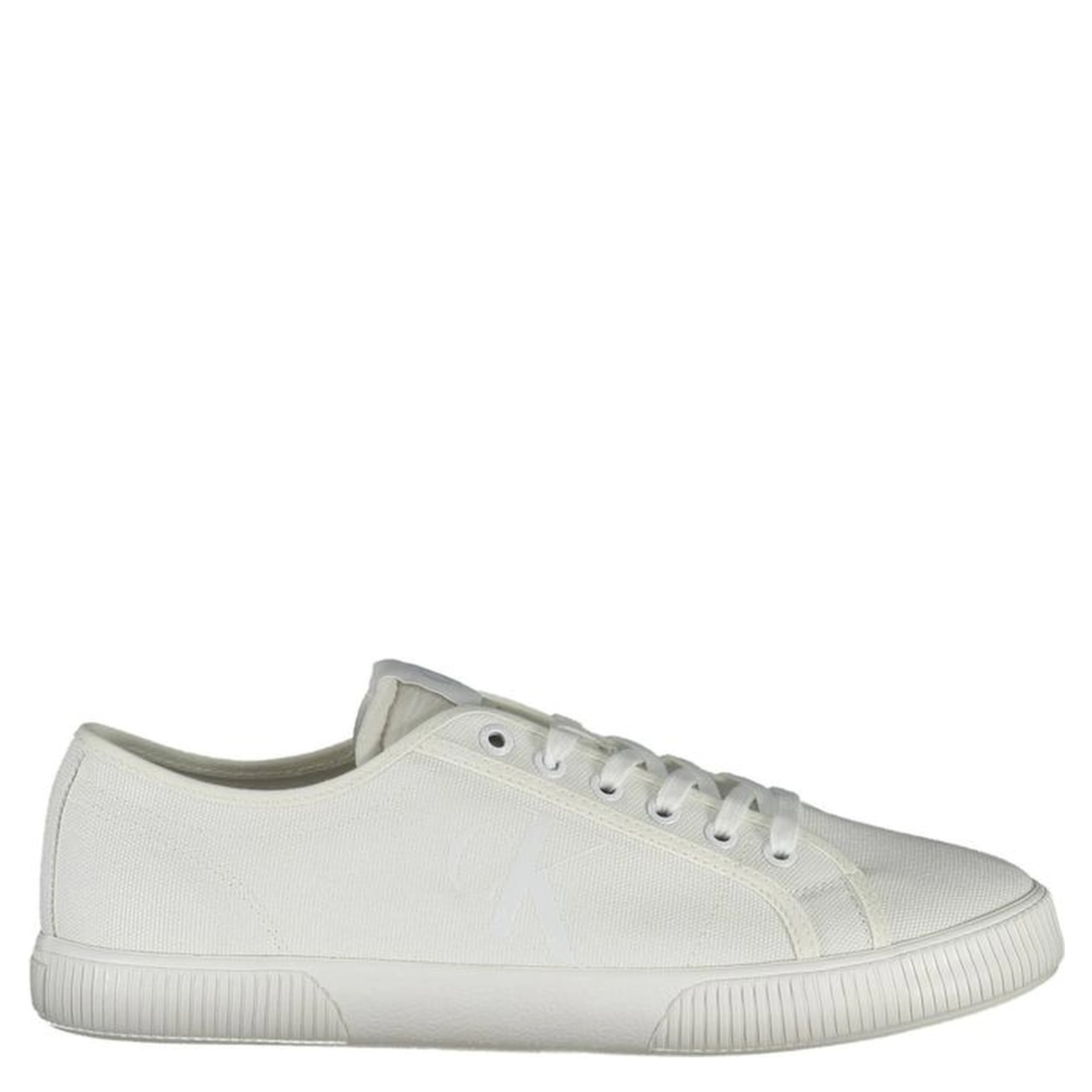 White Polyester Men Sneaker