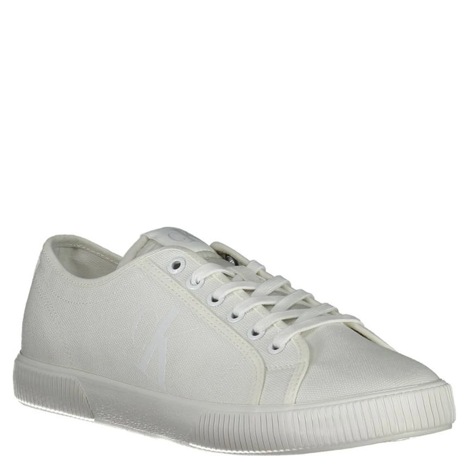 White Polyester Men Sneaker
