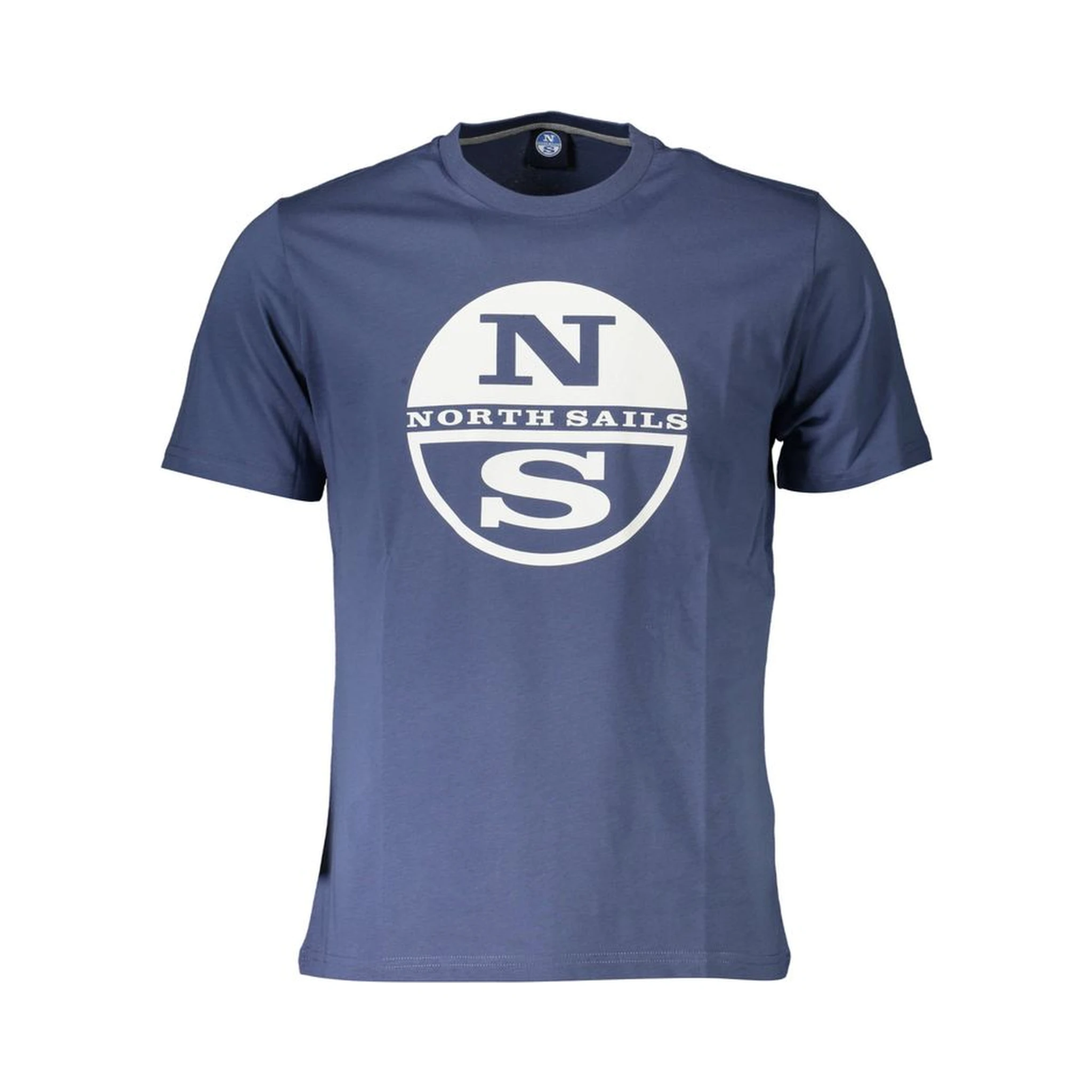 Blue Cotton Men T-Shirt