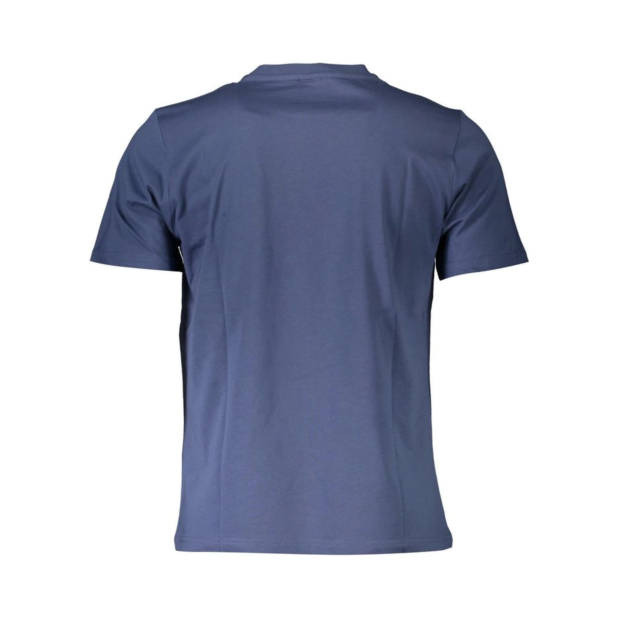 Blue Cotton Men T-Shirt
