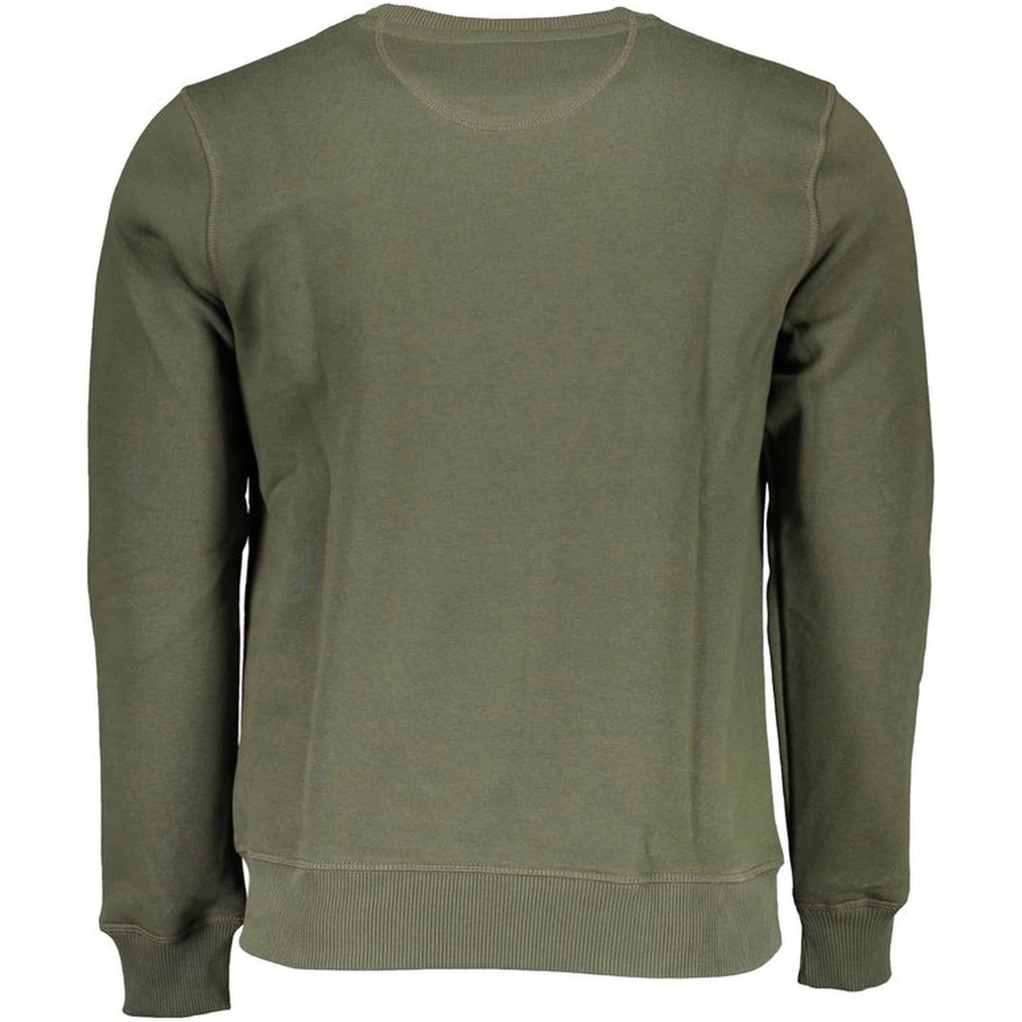 Green Cotton Men Sweater