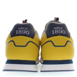 Yellow Polyester Men Sneaker