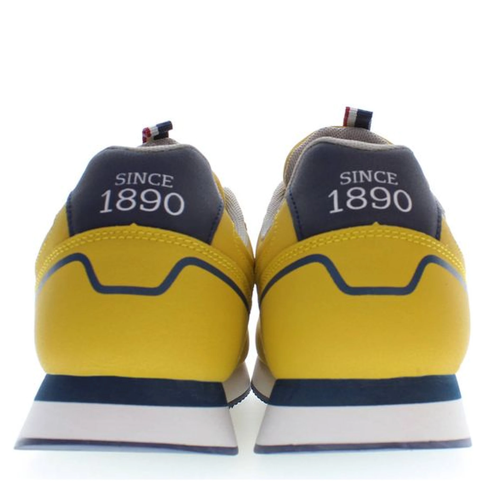 Yellow Polyester Men Sneaker