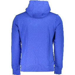 Blue Cotton Men Sweater