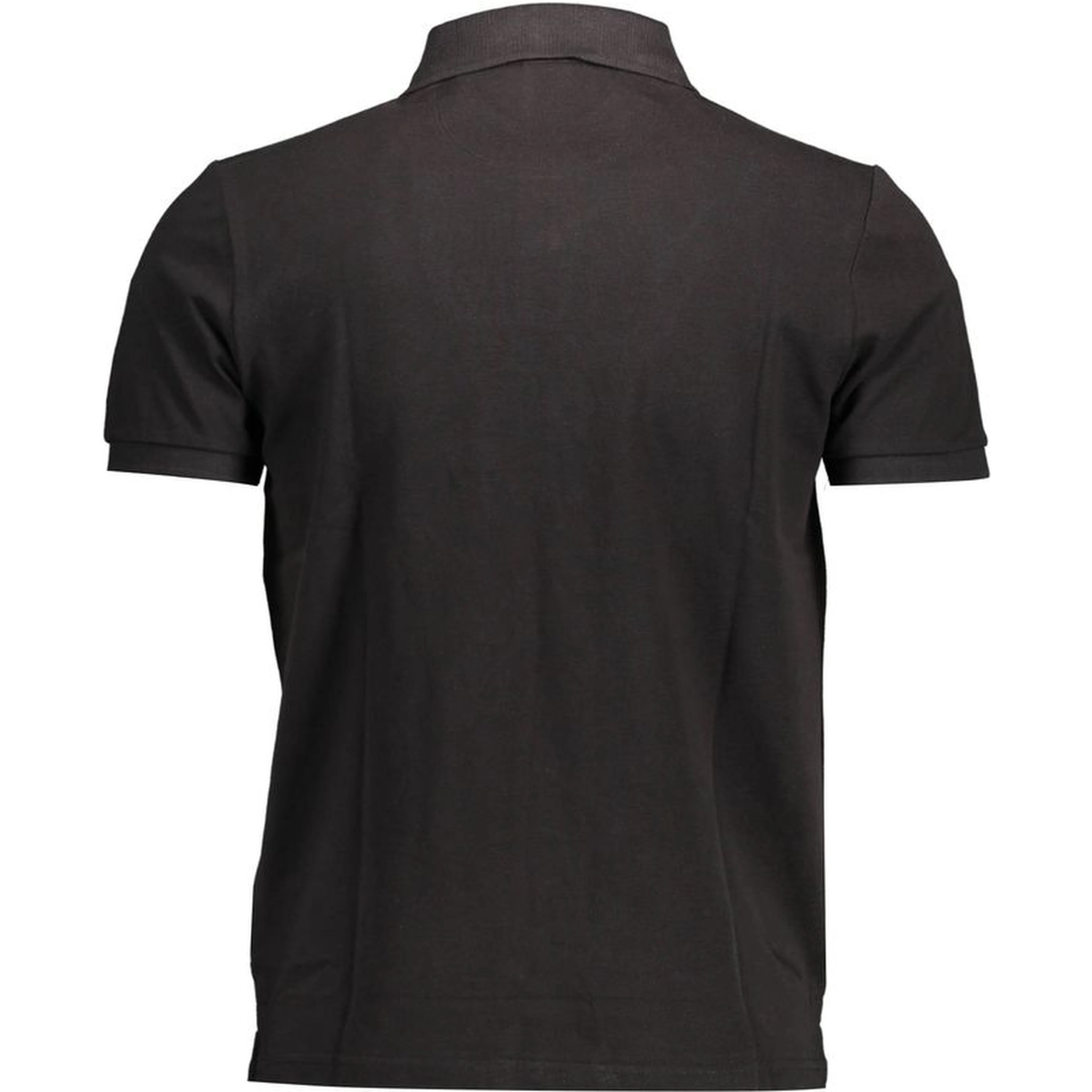 Black Cotton Men Polo Shirt