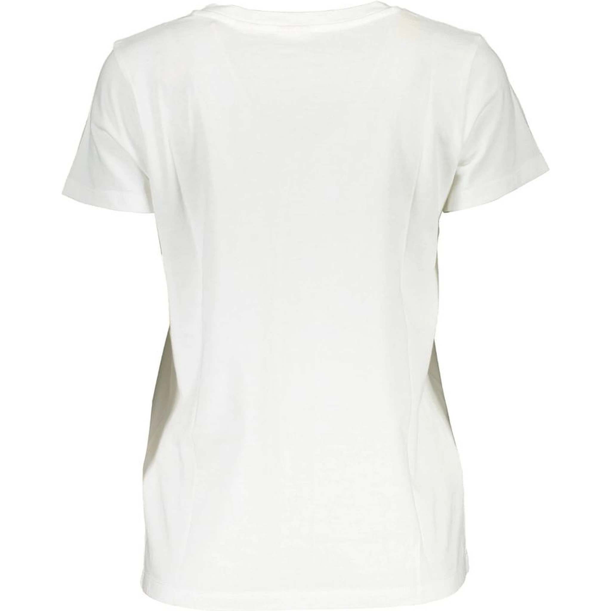 White Cotton Women T-Shirt