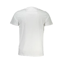 White Cotton Men T-Shirt