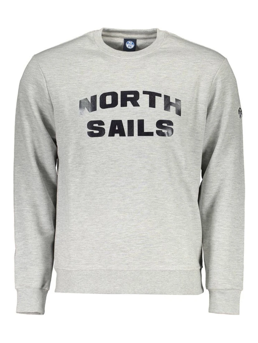 Gray Cotton Men Sweater