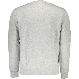 Gray Cotton Men Sweater