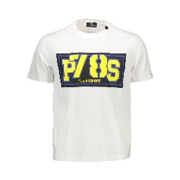 White Cotton Men T-Shirt