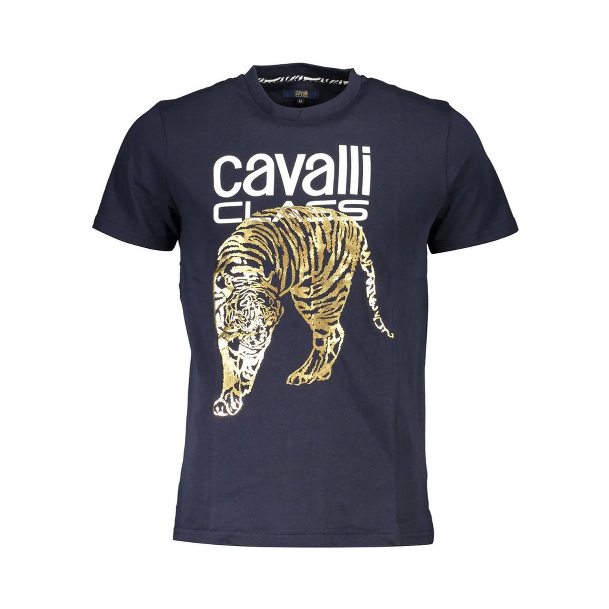 Blue Cotton Men T-Shirt