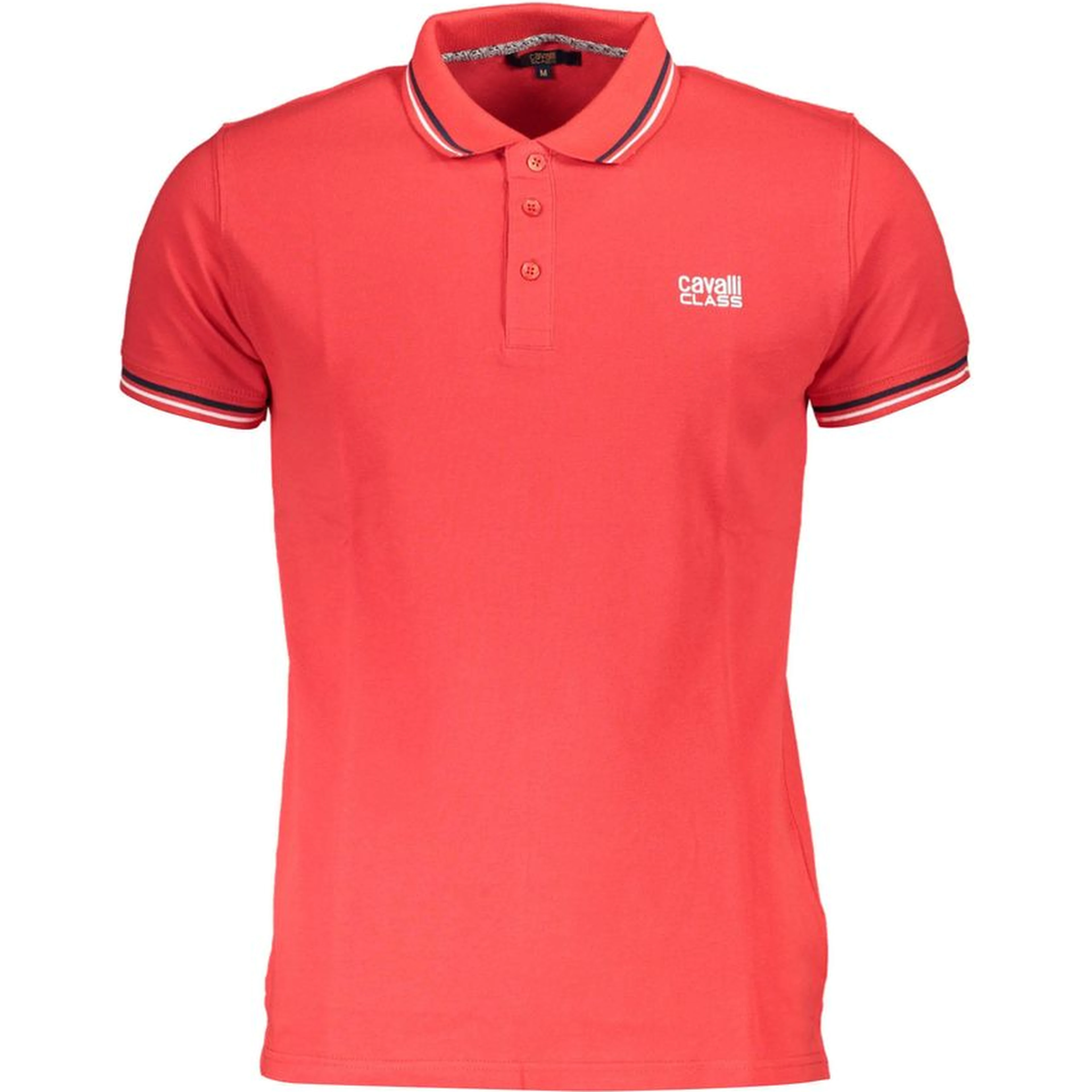 Red Cotton Men Polo Shirt