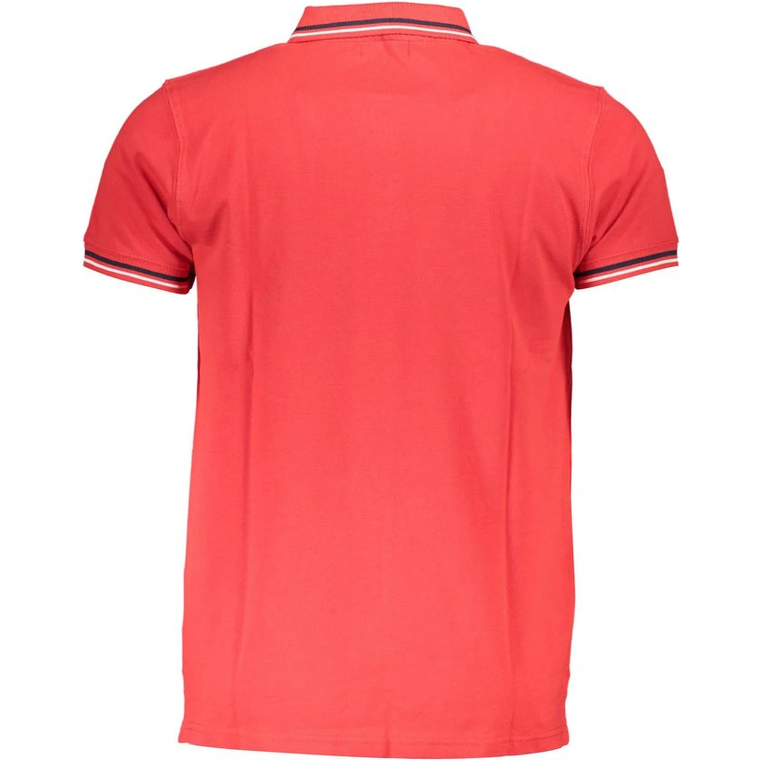 Red Cotton Men Polo Shirt