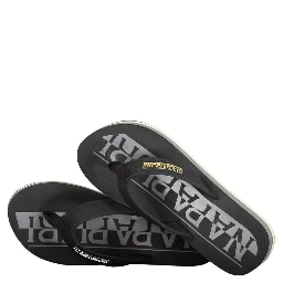 Black Polyester Women Sandal