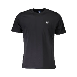 Black Cotton Men T-Shirt