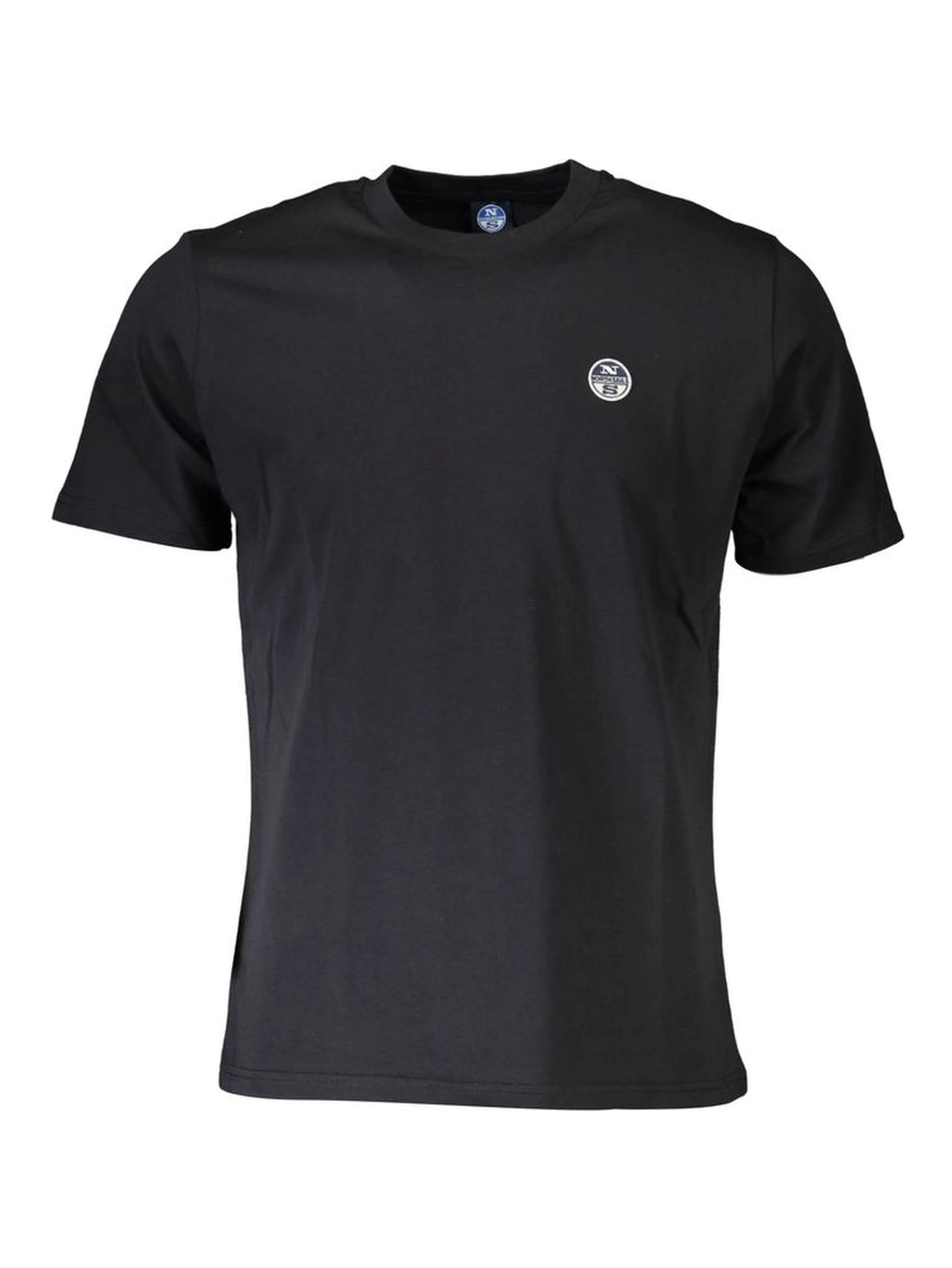 Black Cotton Men T-Shirt