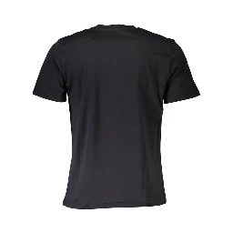 Black Cotton Men T-Shirt