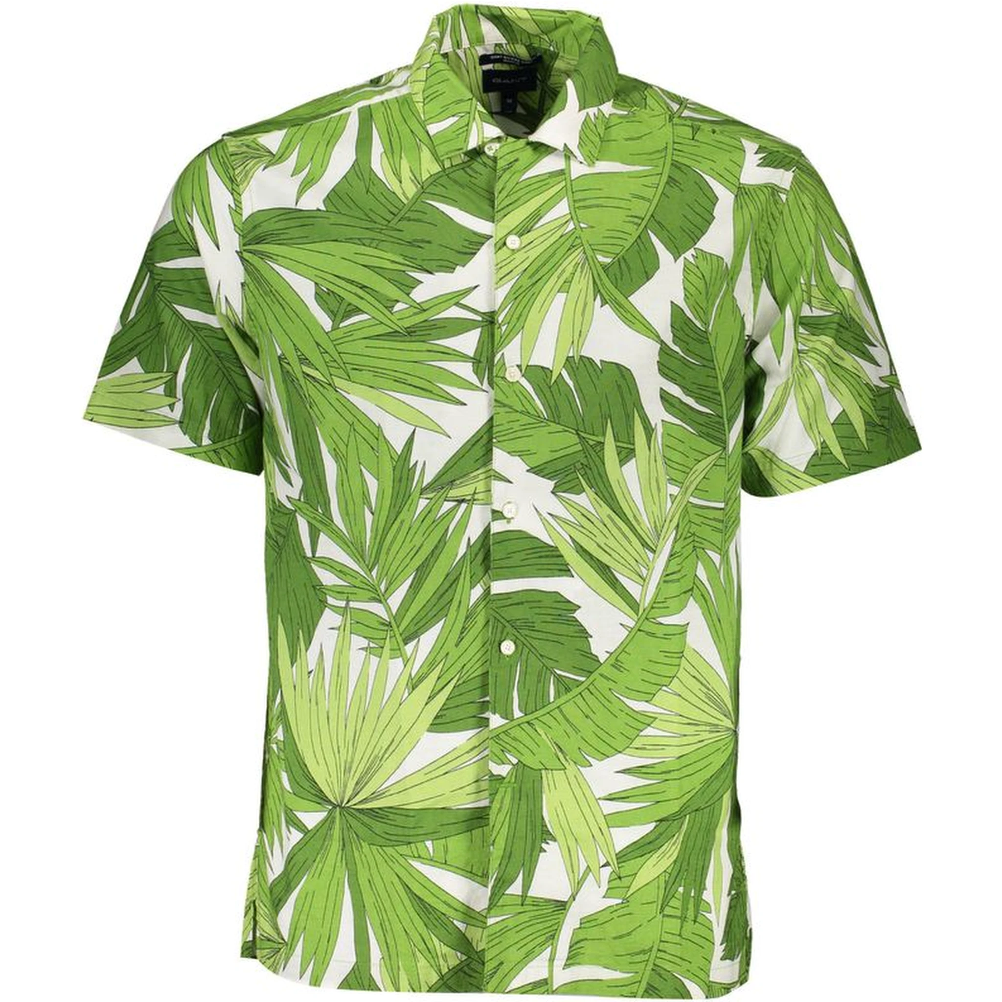 Green Cotton Men Shirt