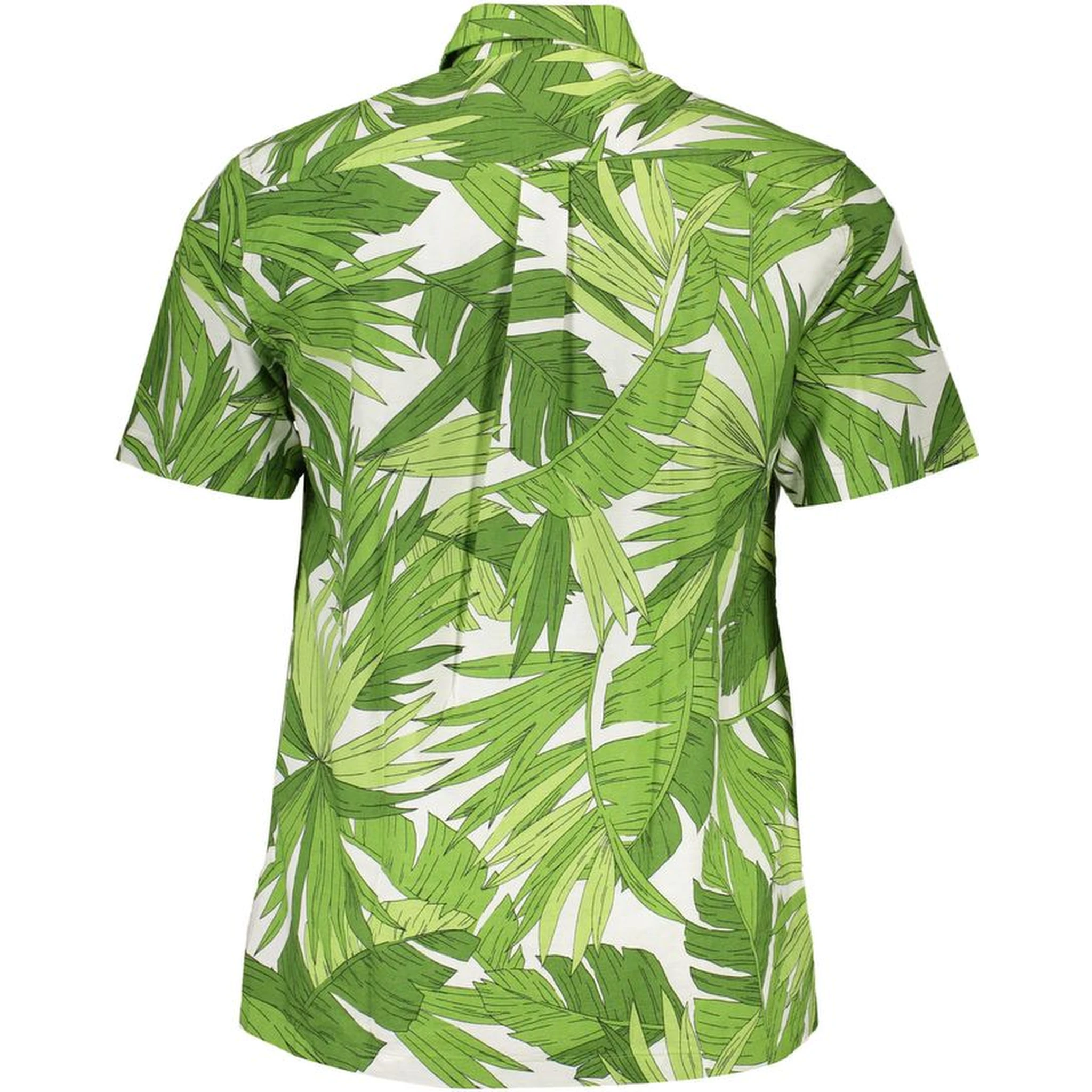Green Cotton Men Shirt