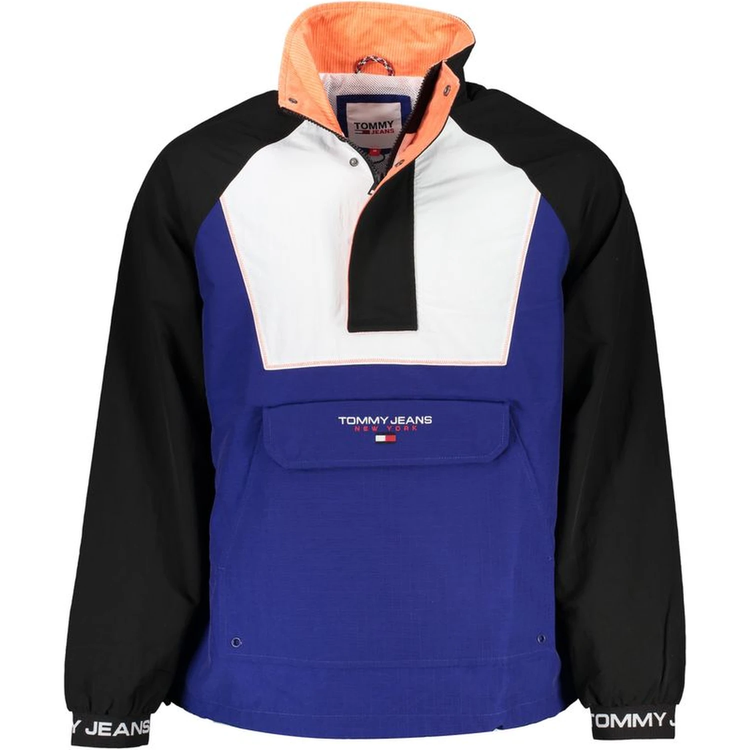 Blue Polyamide Men Jacket